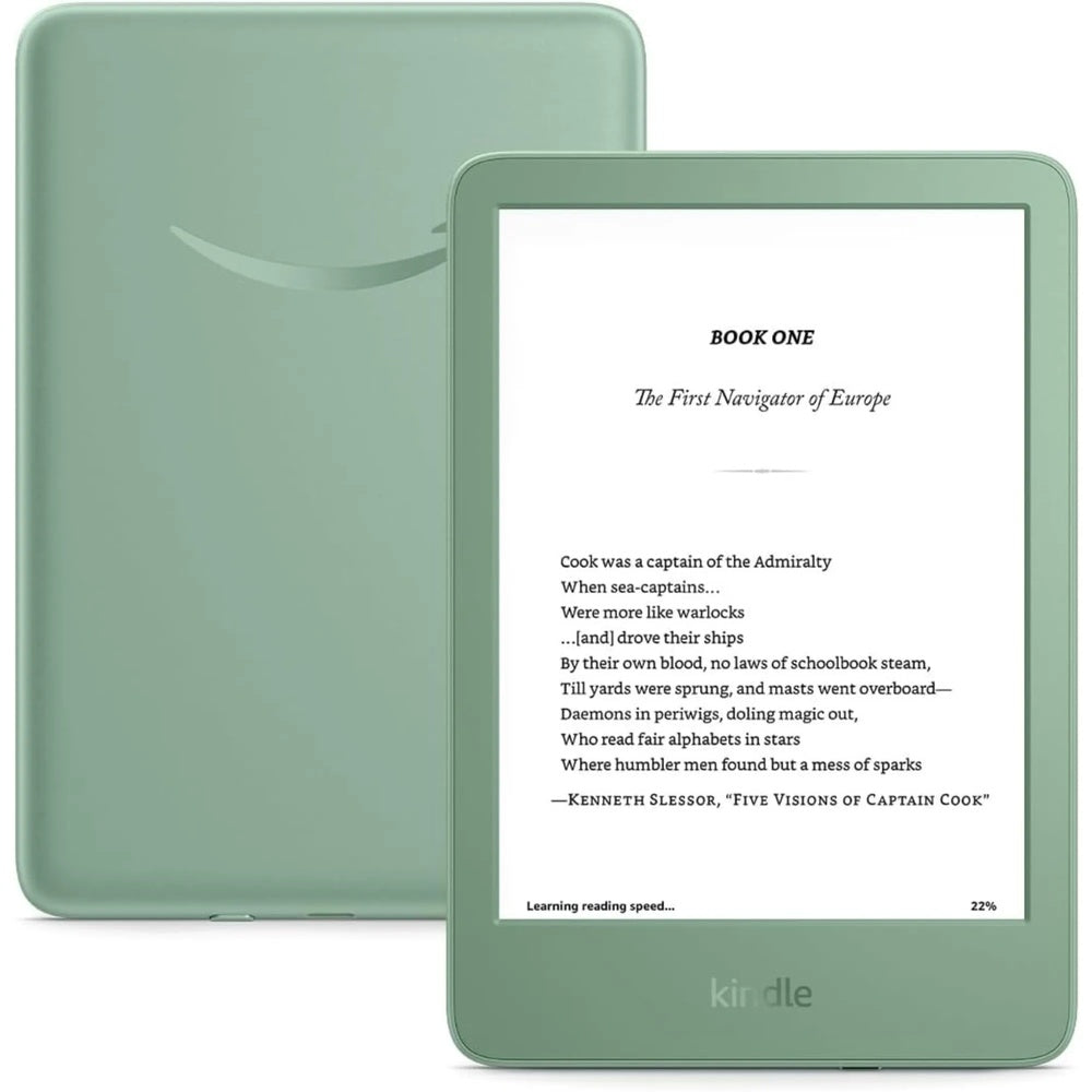 Tablet Amazon Kindle 11va Gen 2024 16GB Pantalla 6" 300ppp Luz Frontal Integrada WiFi 2.4 5GHz color Matcha B0CNVCQZG1