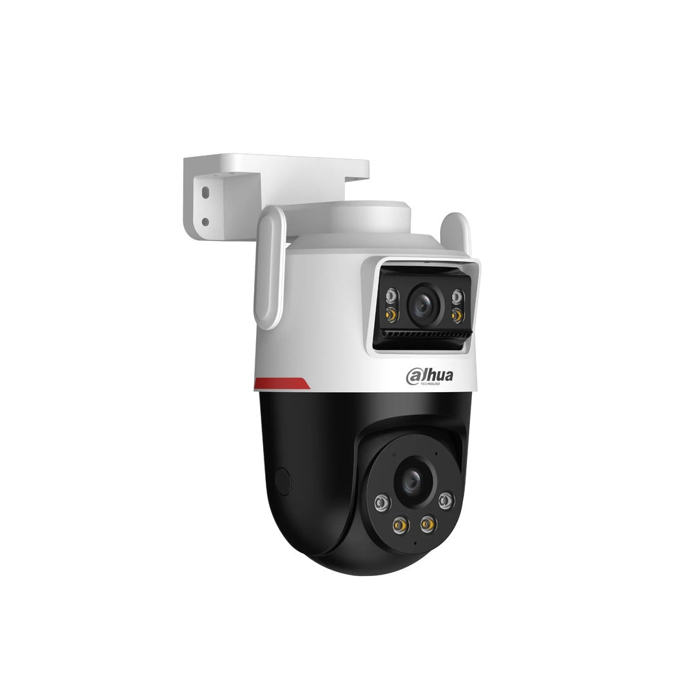 Camara IP Dahua PT WiFi6 Doble Lente 3+3MP Wizcolor Audio 2 Vias Detecta Persona Auto RJ45 IP66 DH-IPC-P3DP-3F-PV-P-PRO