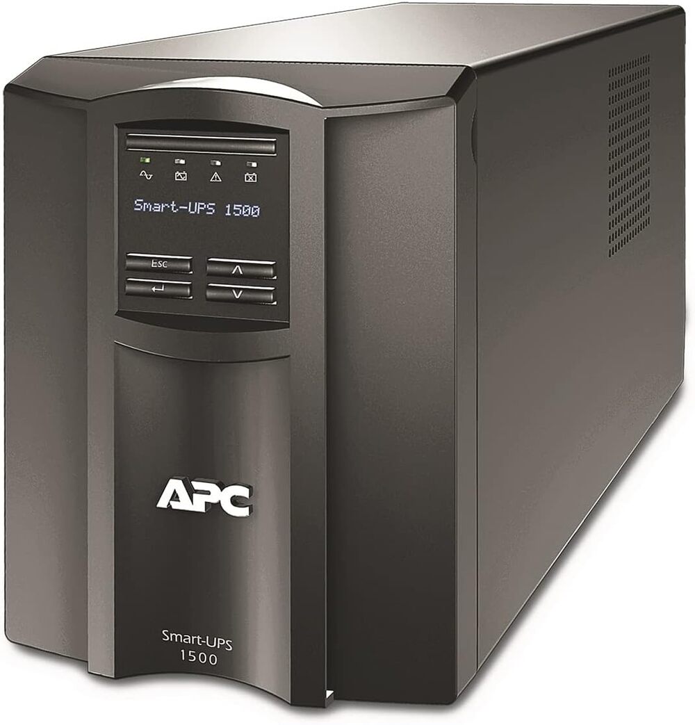 UPS APC Interactivo de 1500VA 1000W 230V AVR Linea Interactiva Salidas 8xIEC C13 Puerto SmartConnect+SmartSlot Pantalla LCD S