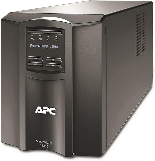 UPS APC Interactivo de 1500VA 1000W 230V AVR Linea Interactiva Salidas 8xIEC C13 Puerto SmartConnect+SmartSlot Pantalla LCD S