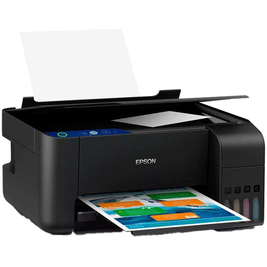 Impresora Epson Multifuncional L3210 Impresora Escaner Copiadora con Sistema de Tinta Continuo Original Conectividad USB C11C