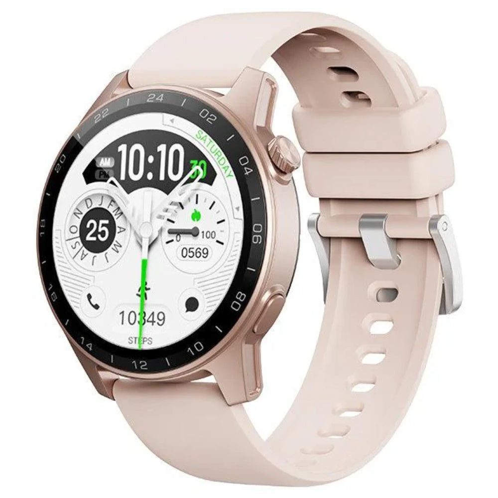 Reloj Smartwatch Havit Realiza y Responde Llamadas Monitoreo del Sueño Seguimiento de Deportes IP68 Rosado M9056-PK