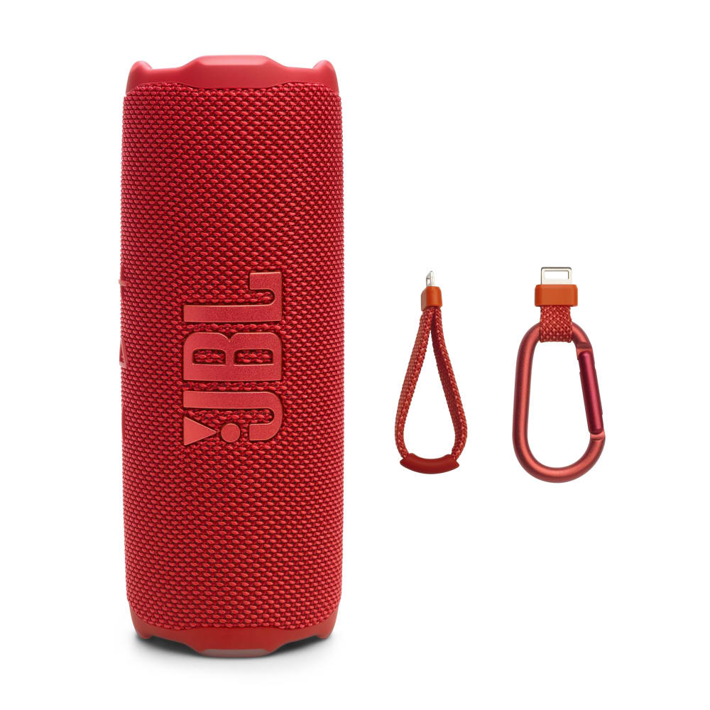Parlante JBL Flip7 Bateria hasta 16 horas BT v5.4 IP68 color Rojo JBLFLIP7REDAM