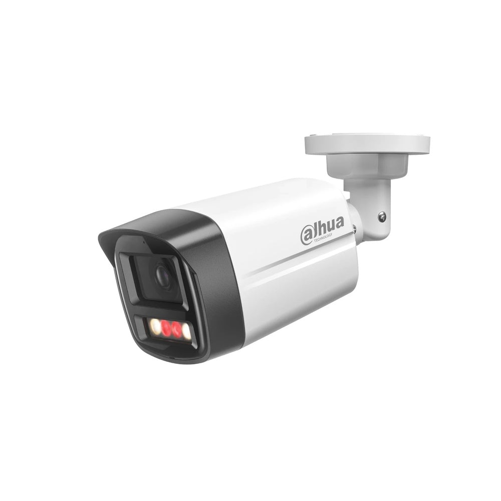 Camara IP Dahua Bala 2MP Metal Plastico Smart Dual Light Luz 30m Microfono PoE IP67 IPC-HFW1239TL1-A-IL-S6-QH
