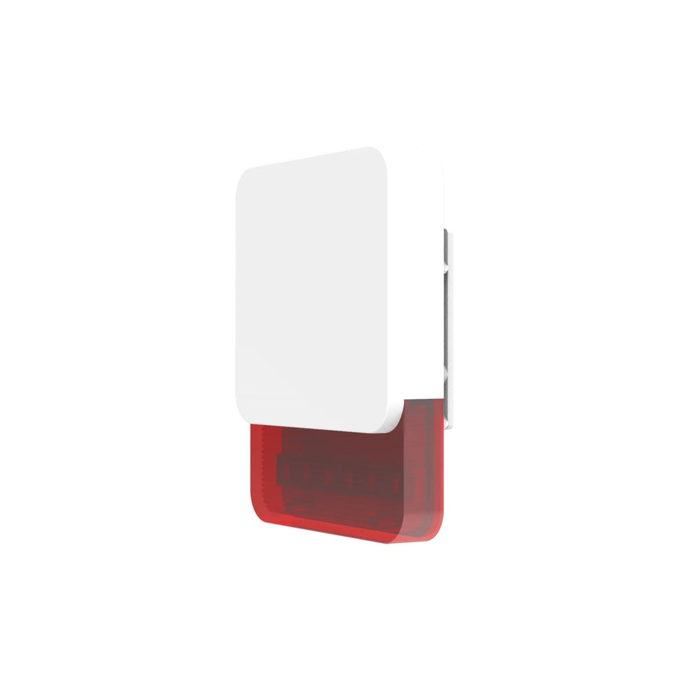 Sirena Dimax para Exteriores 5Vdc 1Amp Bateria Integrada 3.7V 1Ah Compatible con Kit S179 433MHz S185