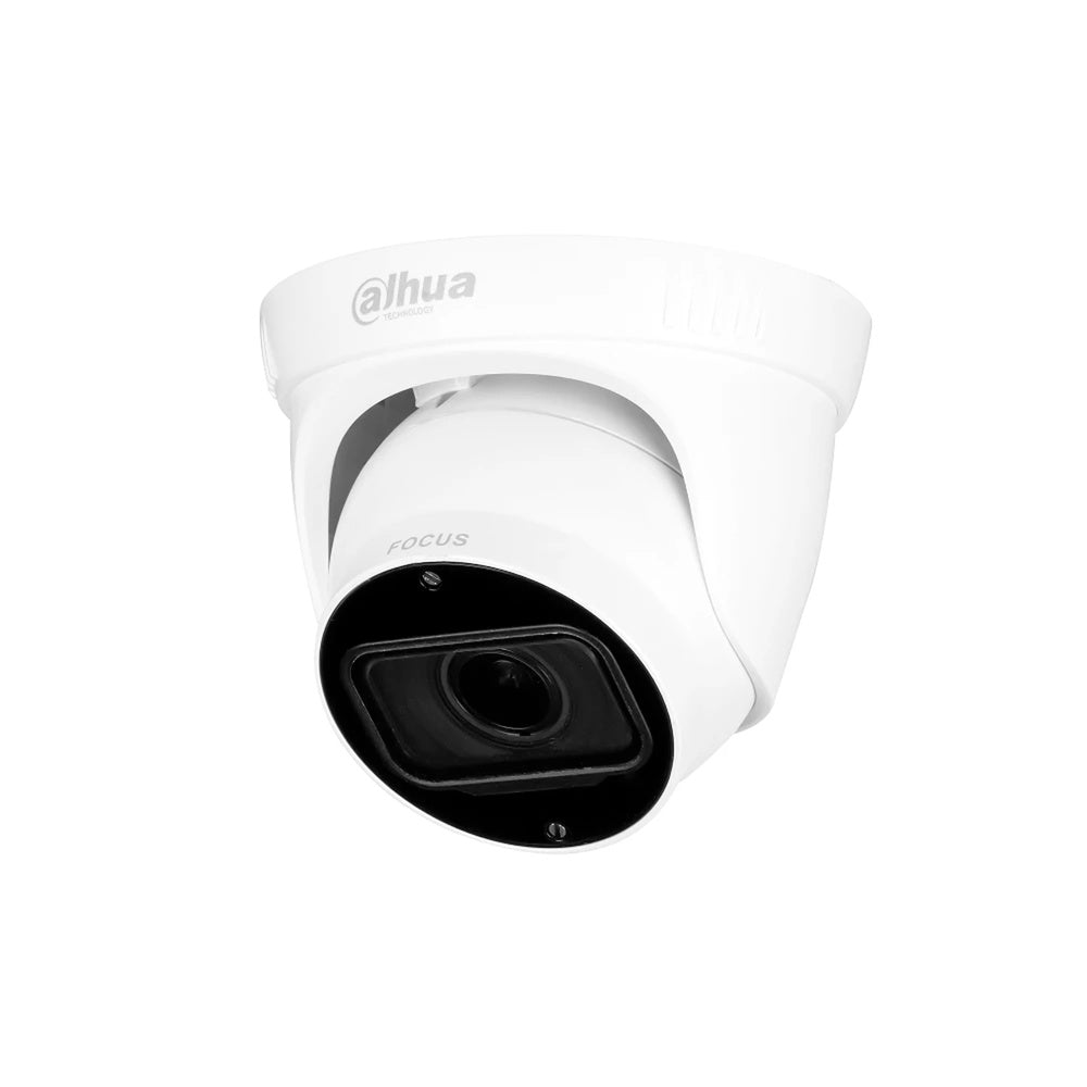 Camara Dahua HDCVI Domo 2MP Metal Plastico Varifocal Lente 2.7-12mm CVI CVBS AHD TVI Luz 40m IP67 DH-HAC-T3A21N-VF-2712