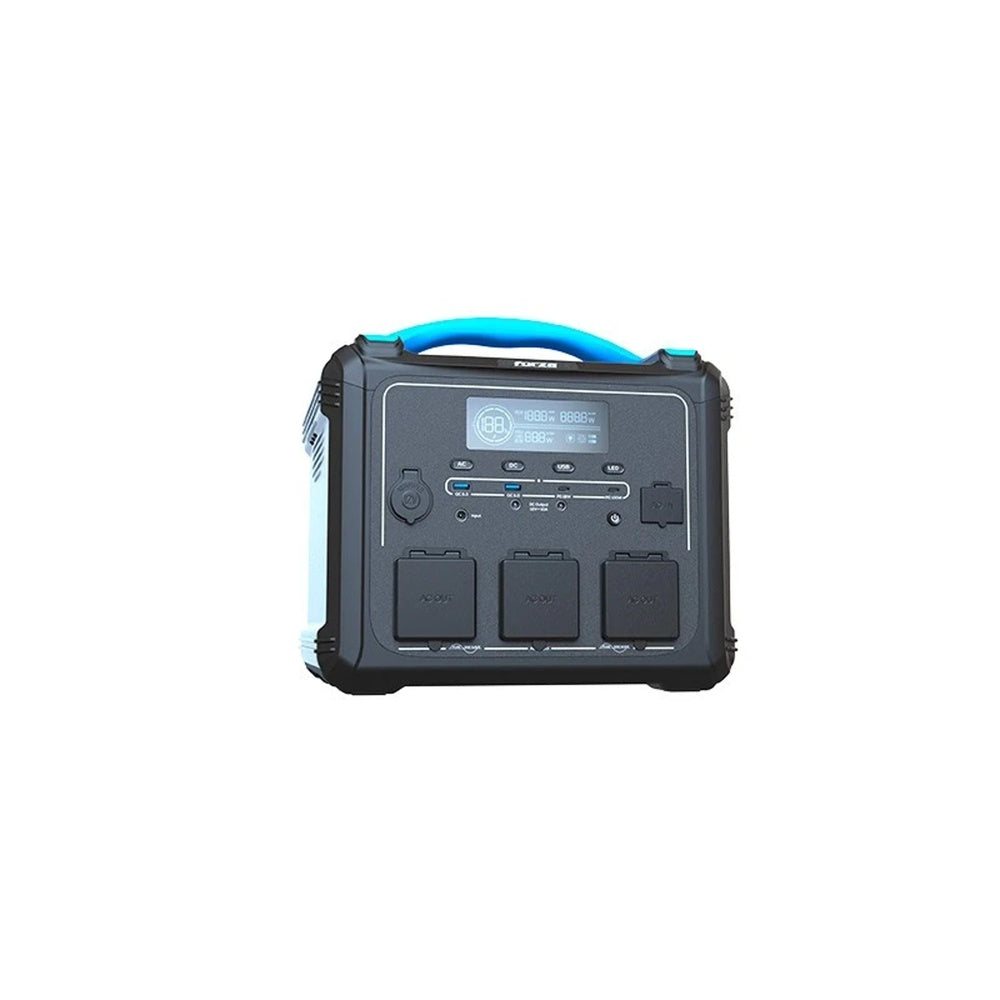 Fuente de Alimentación Portatil Forza de 1200W Salida 3xNema 5-15R + 7DC Bateria LMFP +3000 ciclos FPP-T1202-I
