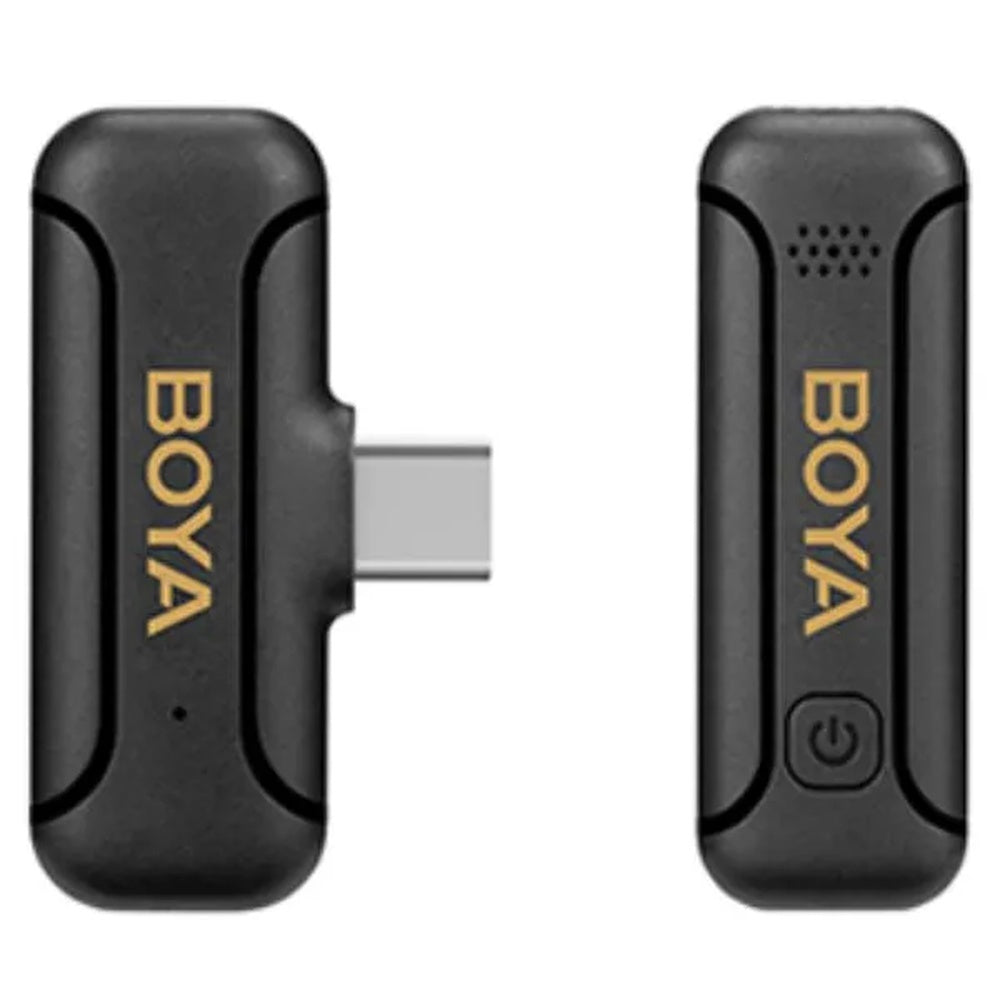 Mini Microfono Inalambrico Boya Ultracompacto y Portatil Cancelacion de Ruido Bateria 10 Horas Puerto USB-C BY-WM3T2-U1