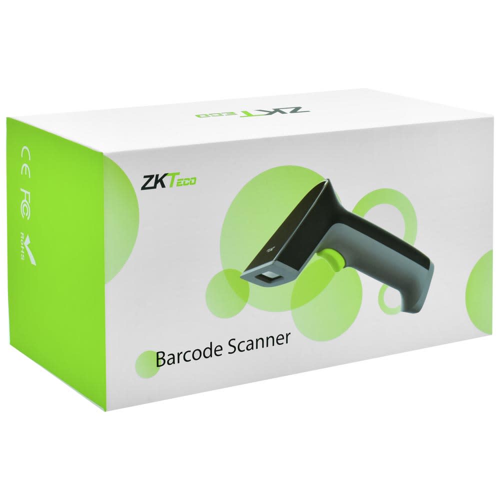 Lector Escaner de Codigo de Barras Zkteco 1D Profundidad 3-40cm Comunicacion USB ZKB101S
