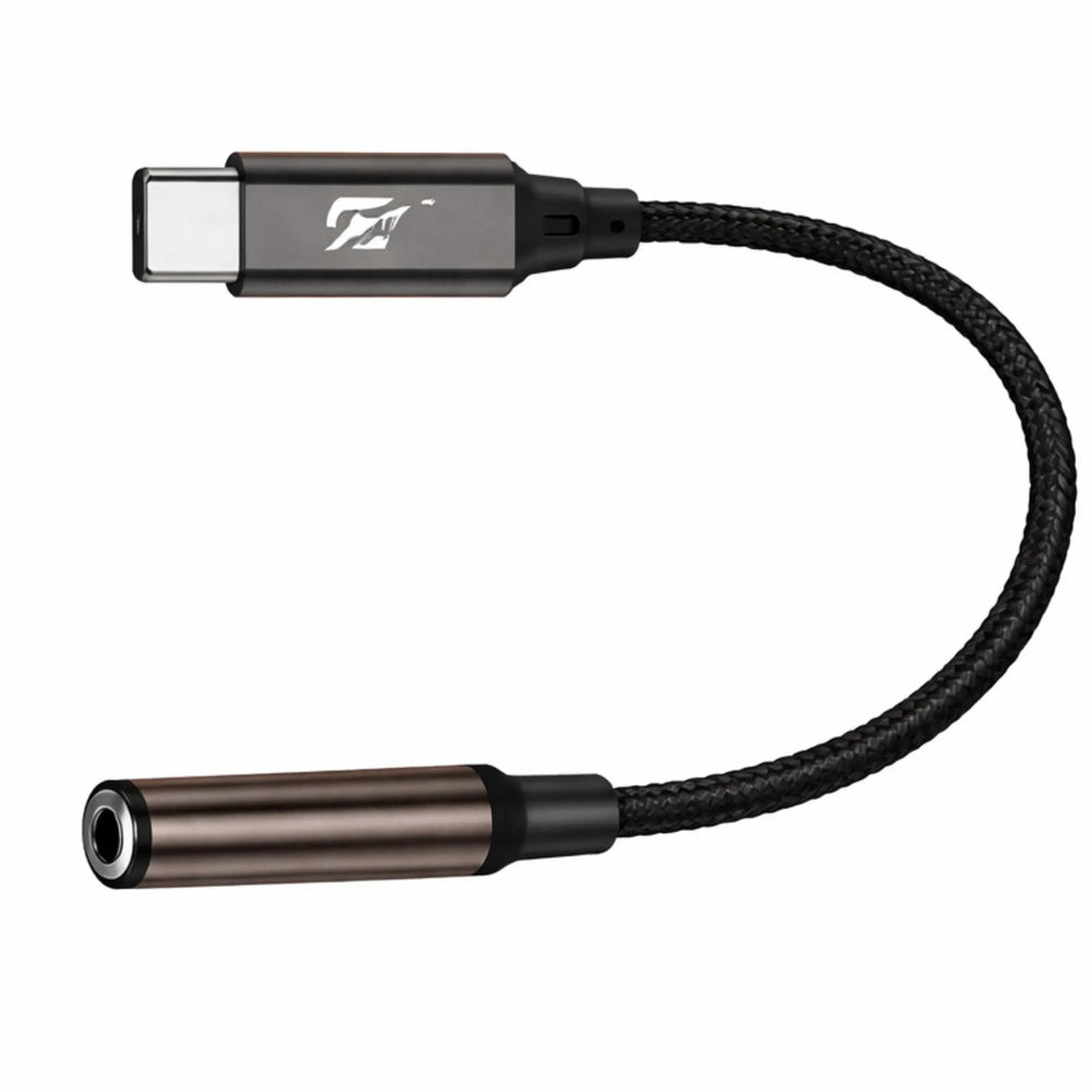 Adaptador Havit USB-C a Jack 3.5mm Audio de Alta Calidad Aleacion de Aluminio y Cable Trenzado Nylon Longitud 10cm AC001