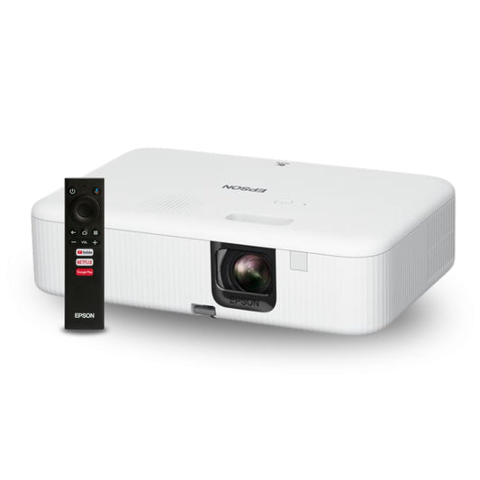 Proyector Epson EpiqVision FH02 con Android Tv Pantalla hasta 300" de 3000 Lumenes FullHD Conectividad USB y HDMI V11HA85020