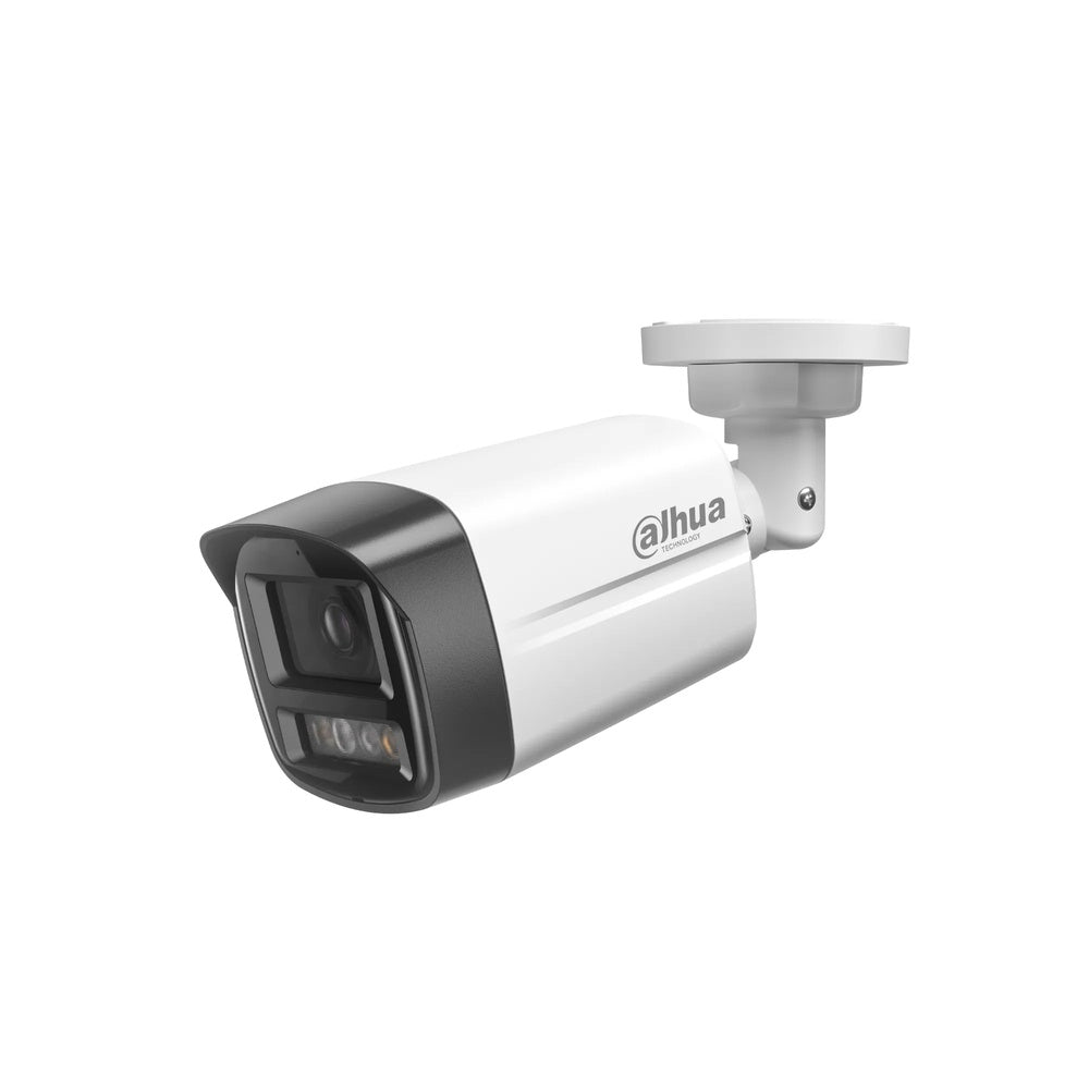 Camara IP Dahua Bala 2MP Metal Plastico con DIsuacion Activa Detecta Personas Audio PoE IP67 IPC-HFW1239TL1-PV-0280-S6