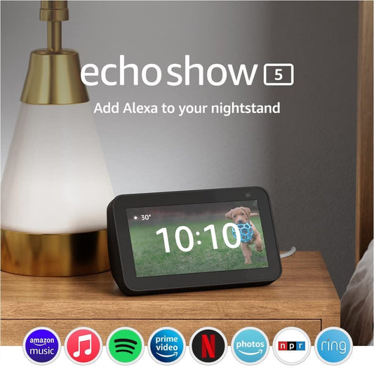Asistente Virtual Inteligente Amazon Echo Show 5 2da Gen Color Negro B08J8FFJ8H