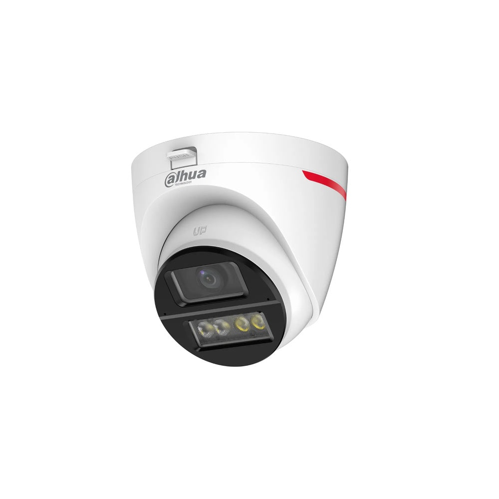 Camara Dahua HDCVI Domo 2MP Lente 2.8mm Wizcolor Luz 50m Microfono Dual CVI CVBS AHD TVI IP67 HAC-HDW1249X-IL-A-PRO-DIP