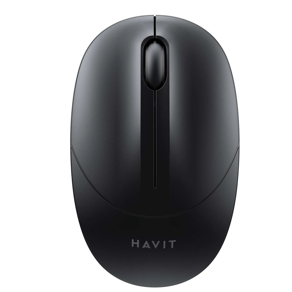 Mouse Havit Inalambrico 1600DPI 3 Botones Conexion Dual 2.4GHz y USB Alcance 10m color Negro MS54GT-BK