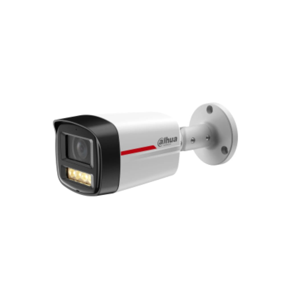 Camara IP Dahua Bala 6MP Metalica Wizcolor Wizsense Luz 50m Microfono SMD Plus Mico SD PoE IP67 IPC-HFW2649TL-S-LED-28-PR
