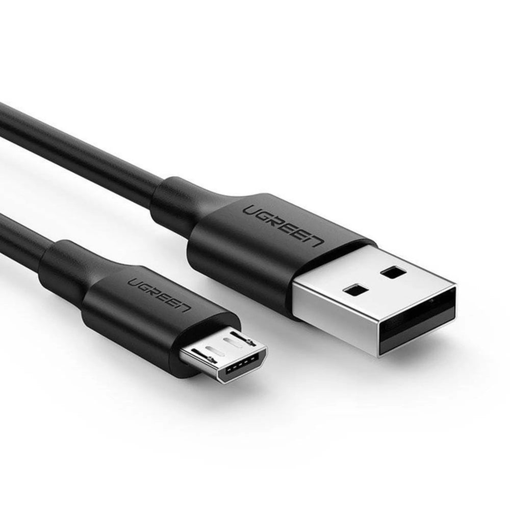 CABLE Ugreen USB-A a Micro USB Longitud 1m Carga Segura 2Amp Transferencia de Datos Diseño Antienredos 60136