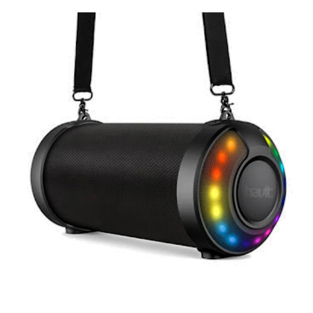Parlante Havit Portatil RGB USB AUX FM LED BT v5.0 Potencia 8W Bateria 4horas Resistente a Salpicaduras SK841BT