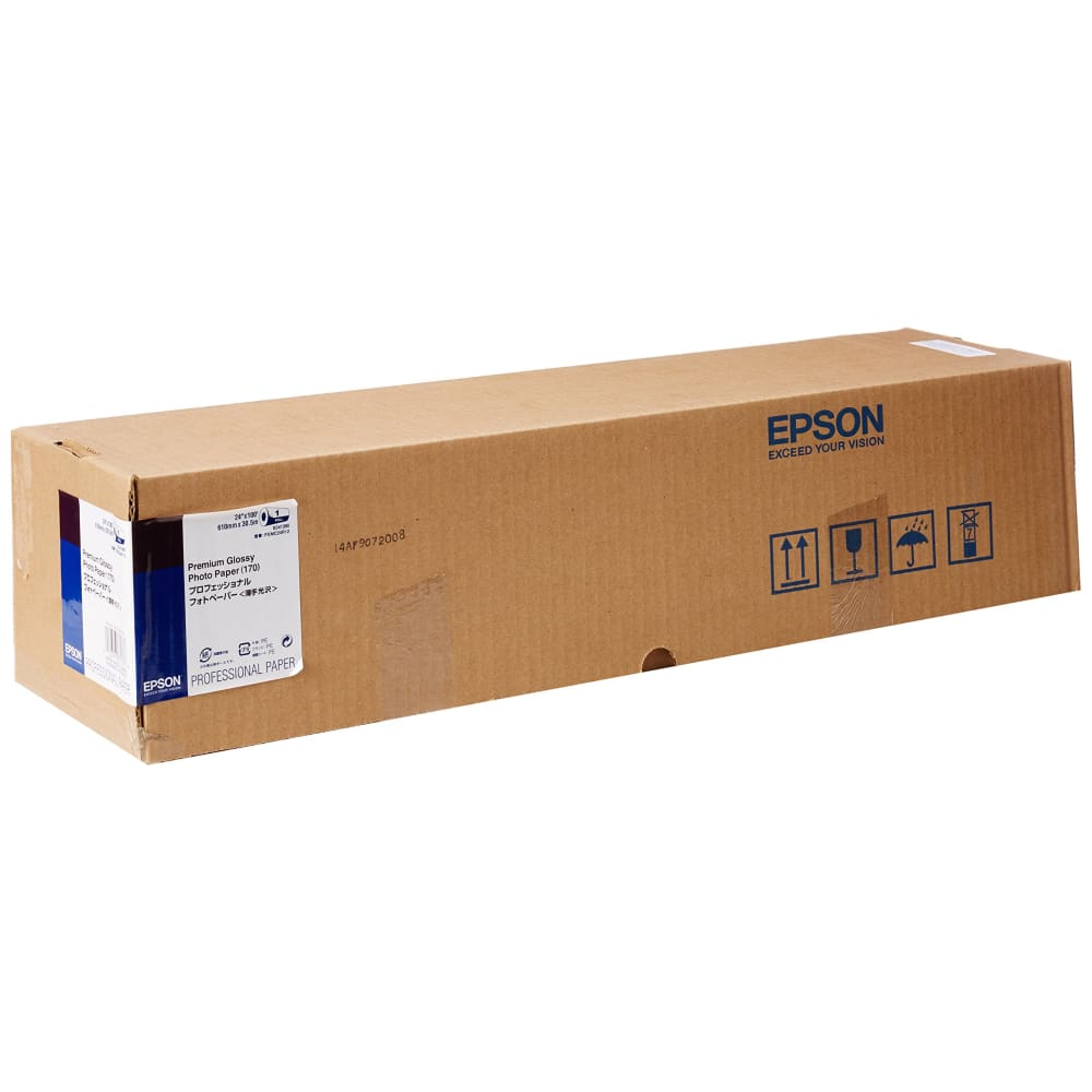 Rollo de Papel Fotografico Epson Brillante de 24" x 100' color Blanco S041638
