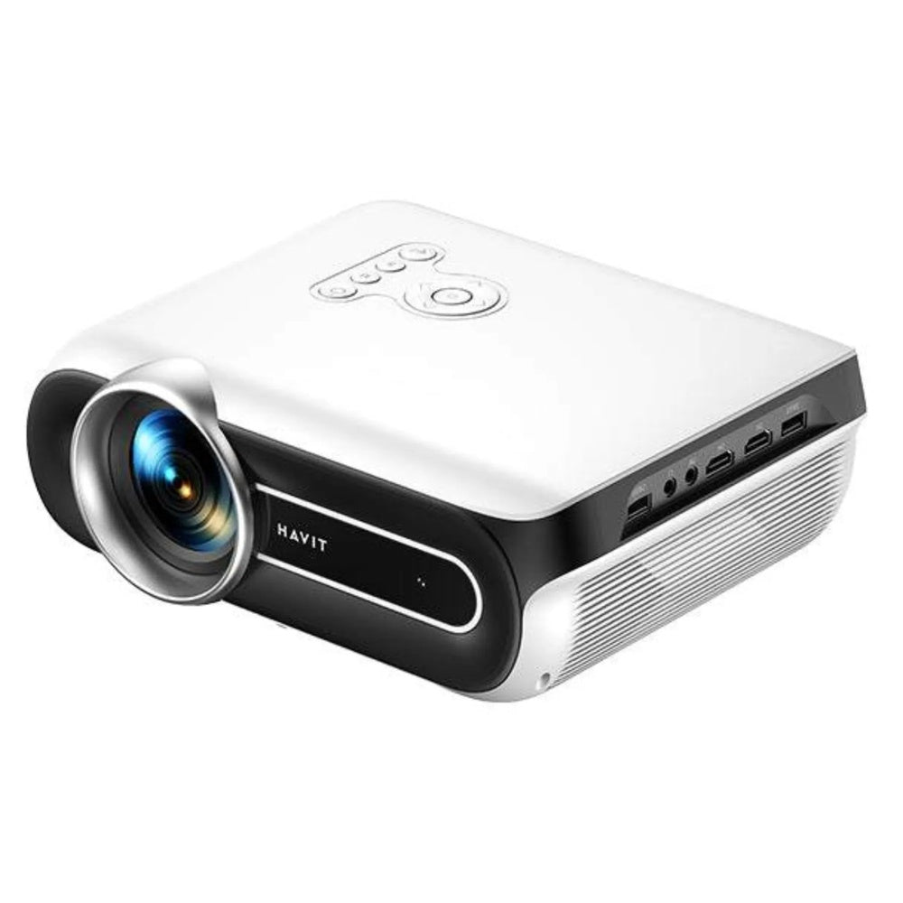Proyector Havit FullHD 1080P Android 450 ANSI Lumens Pantalla hasta 160" Audio Estereo WiFi Doble Banda PJ209A PRO-EU-WH