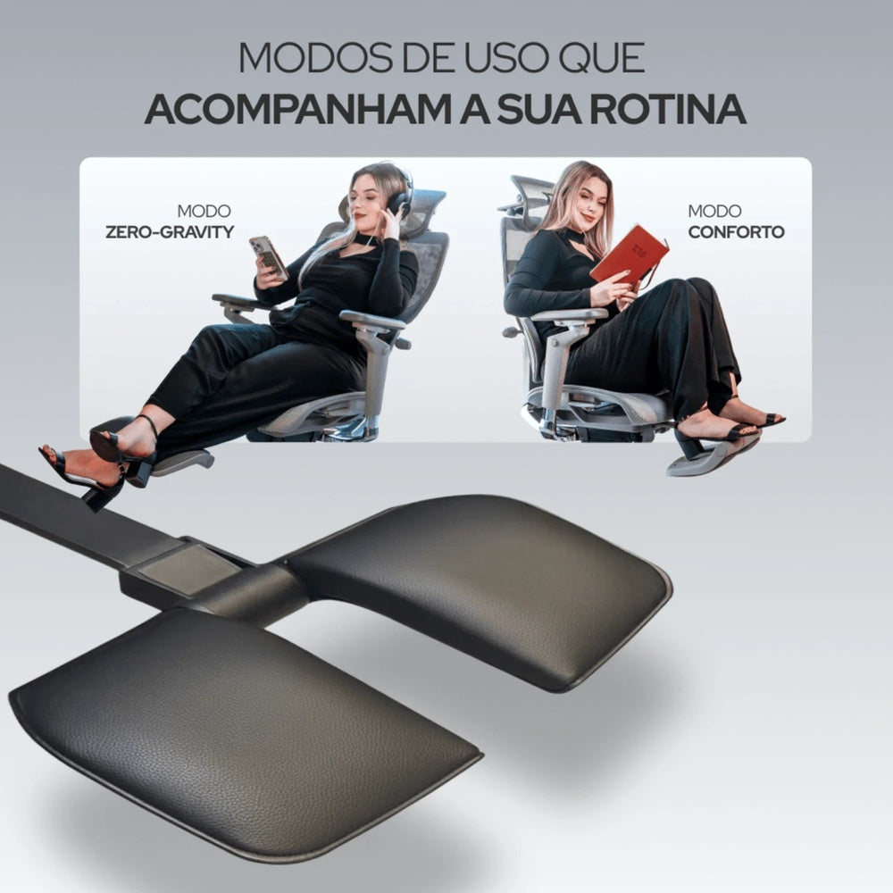 Silla de Oficina DT3 Ergonomica Revestimiento Mesh Vintex Estructura de Aluminio y Nylon Brazon con Ajuste 6D 14523-5