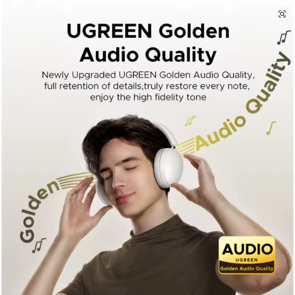 Audifono Ugreen Studio Max2 Inalambrico Sonido HiFi Premium 80 horas de Bateria BT v5.4 Conexion Dual 45018