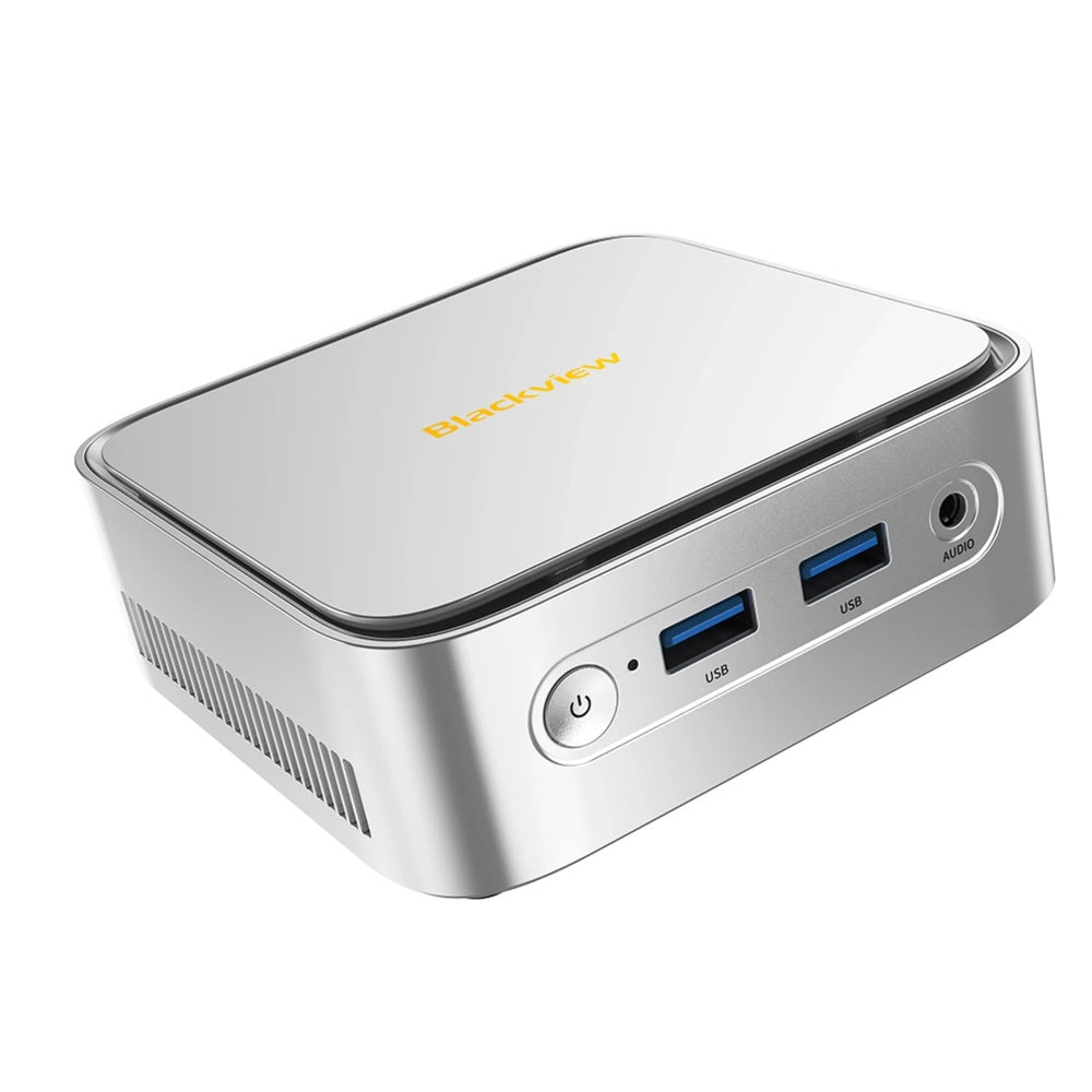 Mini PC Blackview AMD Ryzen 3500U 3.7GHz RAM 16GB Disco 512GB Video 4K WiFi Dual BTv4.2 Windows 11Pro Gris MP50-SILVER