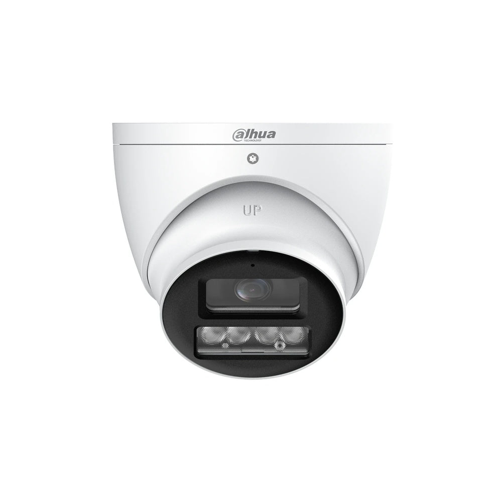 Camara Dahua HDCVI Domo 8MP Lente 2.8mm Metal Smart Dual Light Luz 40m Microfono Integrado IP67 HAC-HDW1801T-IL-A-S3-DIP