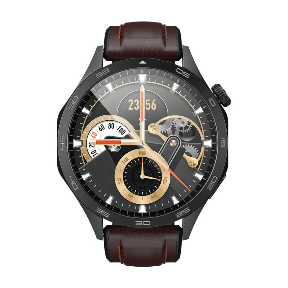 Reloj Smartwatch Havit Pantalla FullHD 1.43" Amoled Material Zinc Realiza y Responde Llamadas IP68 M9031 PRO-BROWN