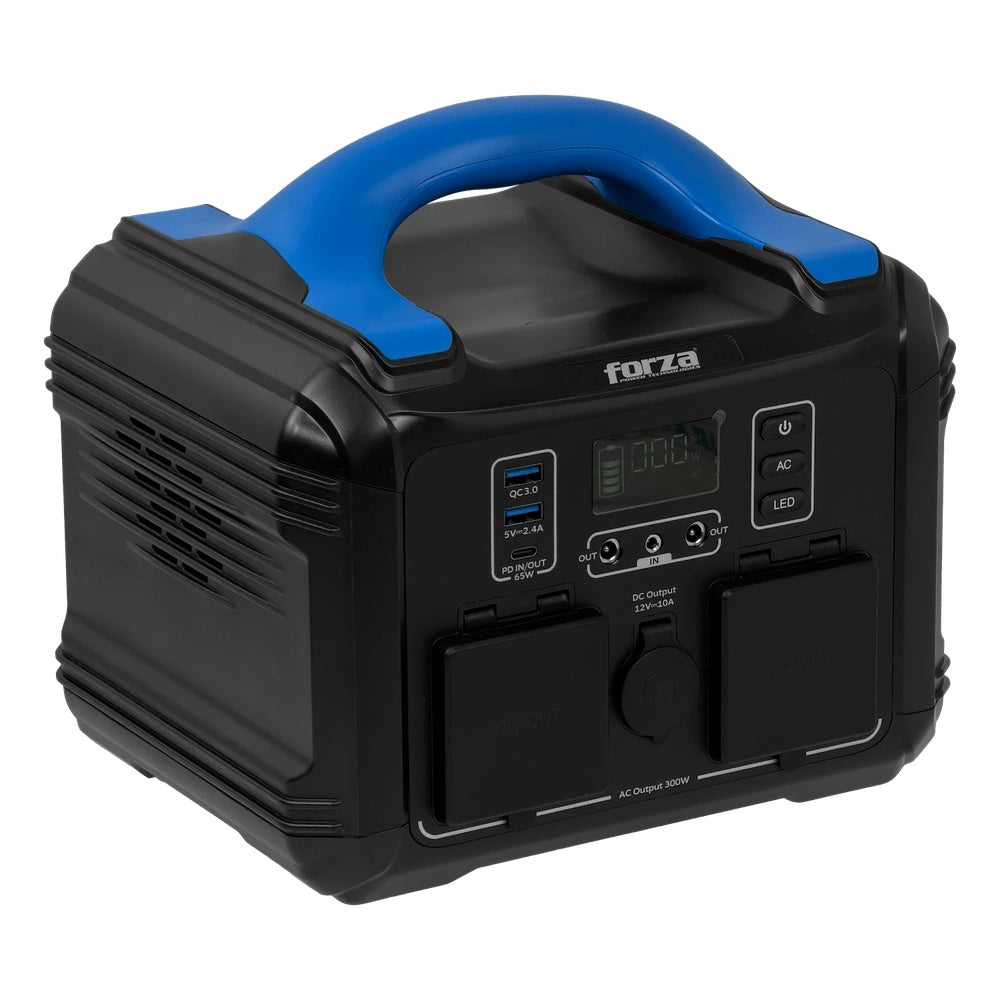 Fuente de Alimentación Portatil Forza de 300W Salida 2xNema 5-15R + 6DC Bateria LMFP +3000 ciclos FPP-T302-I
