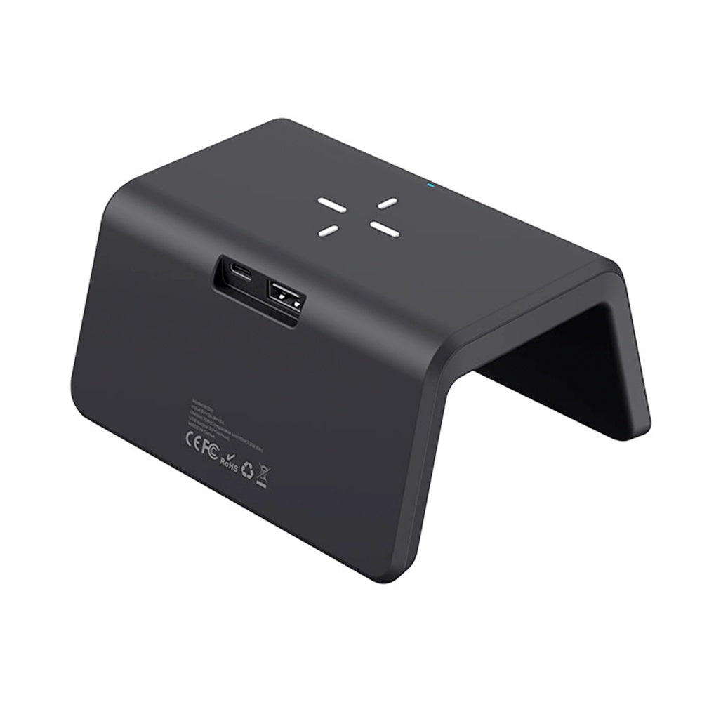 Reloj con Alarma Havit 6en1 Cargador Inalambrico y USB Alarma Decorativo Luces RGB Traseras W320-B
