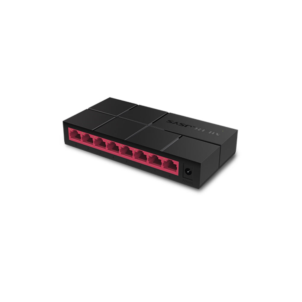 Switch Mercusys 8 Puertos 10/100/1000Mbps Para Escritorio o Montarlo en Pared Plug and Play MS108G