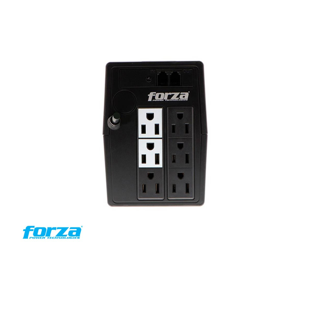 UPS Interactivo Forza 500VA 250W con 6 Salidas NEMA NT-512U