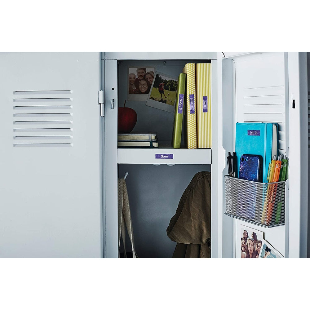 Cinta Dymo D1 Labelmanager Color Pop Blanco fondo Violeta 12mm x 3m 2056094