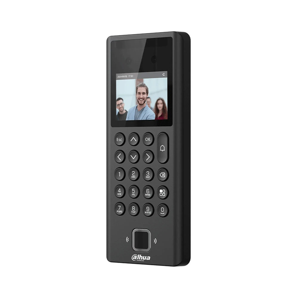 Control de Acceso Dahua Reconocimiento Facial Pantalla 2.4" Rec. Facial Tarjeta Contraseña TCP-IP WiFi DHI-ASI3204E-DW