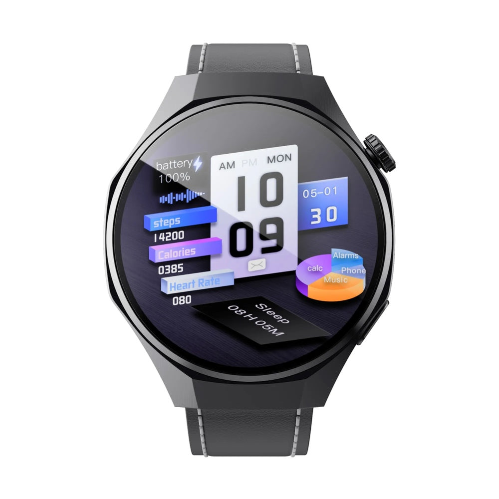Reloj Smartwatch Havit Premium Classic Pantalla 1.46" TFT HD Cuerpo Metalico Aleacion de Zinc Llamadas IP68 M9064-BK
