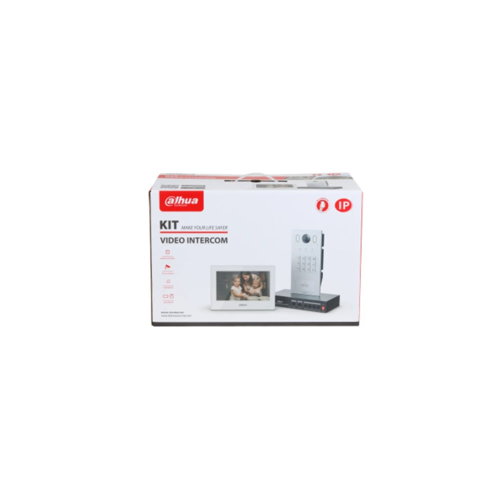 Kit de Video Portero Dahua 2MP Audio 2 Vias Tarjeta Mifare VTH 7" Villa 9Ext Apart 4Ext DHI-KTP05(F)