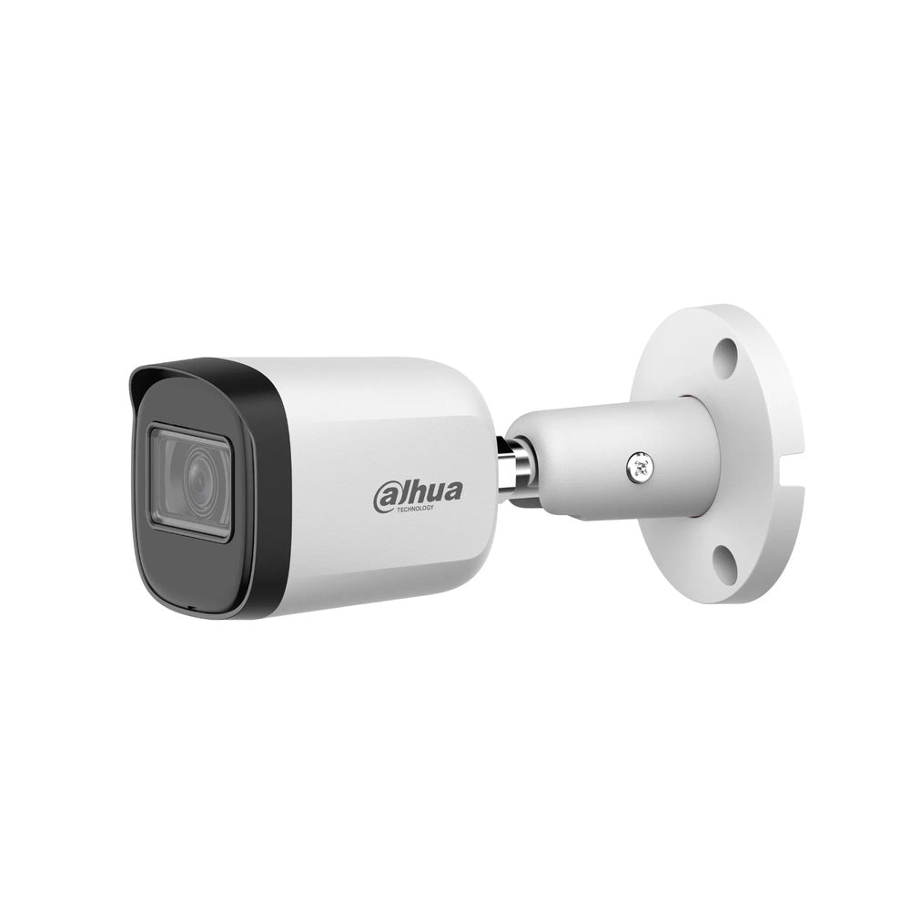 Camara Dahua HDCVI Bala 5MP Lente 2.8mm Cooper Metal Luz 30m CVI CVBS AHD TVI BLC HLC DWDR IP67 HAC-B2A51N-U-0280B-S3-DIP