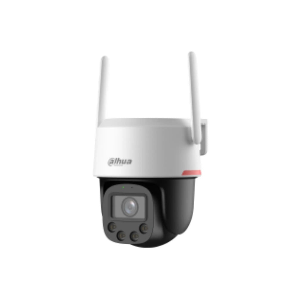 Camara IP Dahua PT 4MP Wizcolor 4G Detecta Persona y Auto Sonido y Luz Alarma Audio 2Vias IP66 SD-P4FP-PV-4G-LA-0400B-PR