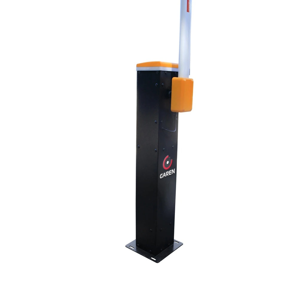 Barrera Garen Compacta con Brazo 3.15m Seccionado Motor 100W 24Vdc BLDC Central Master Slave Software Compacta F02847-G