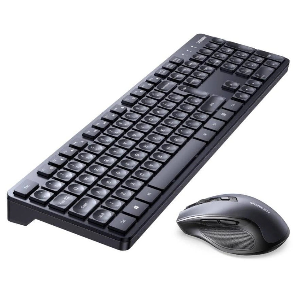 Combo Teclado+Mouse Ugreen Inalambrico Conexion 2.4GHz Alcance 10m Teclado Ergonomico Español Mouse hasta 4000DPI 45114
