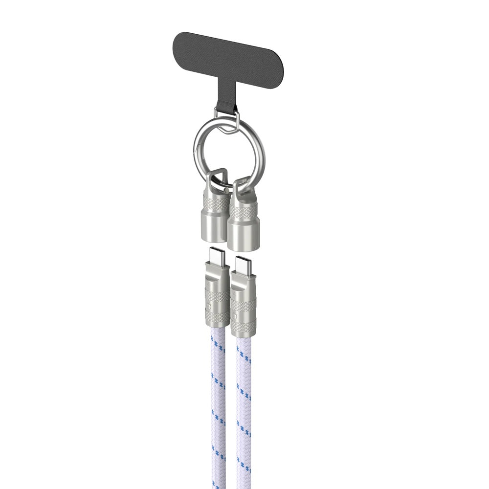 Cable Havit USB-C a USB-C Resistente Material Aleacion de Zinc+Malla Tejida Resistente PD60W Longitud 1.2m CB6340-PRPBL