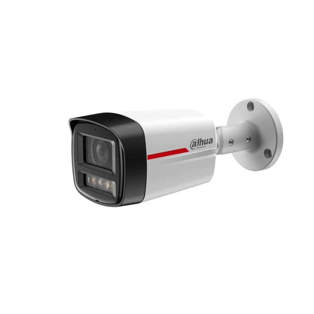 Camara IP Dahua Bala 4MP Metalico Wizcolor Proteccion Perimetral Audio SMD Plus PoE IP67 IPC-HFW2449TLP-S-LEDPROS1