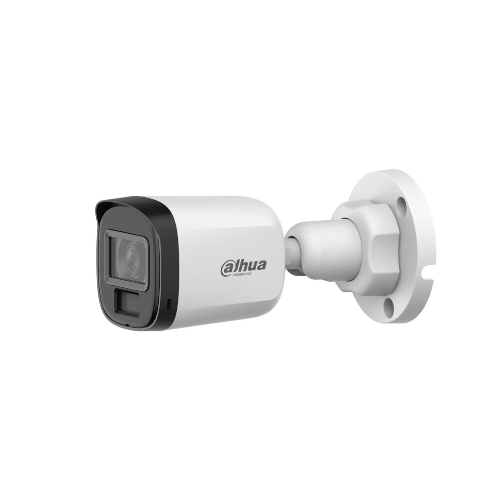 Camara Dahua HDCVI Bala 5MP Lente 2.8mm Cooper Plastico Smrt Dual Light Luz 30m CVI CVBS AHD TVI DH-HAC-B1A51N-U-IL