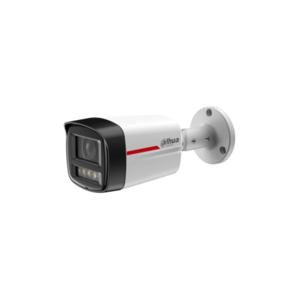 Camara IP Dahua Bala 2MP Metalica Wizcolor Micro SD 256GB Microfono SMD Plus PoE IP67 IPC-HFW2249TL-S-LED-28-PR