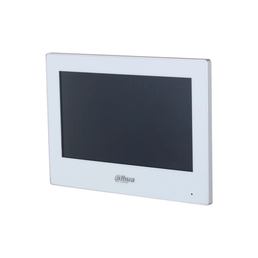 Monitor Dahua Hibrido 7" Tactil WiFi 4 Hilos se Conecta con VTO Analogico y Digital Alarma 6I/6O PoE DHI-VTH2624GW-WP
