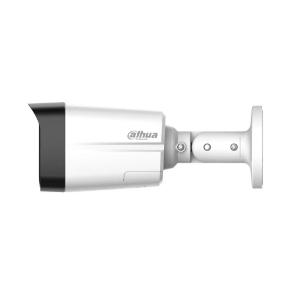 Camara Dahua HDCVI Bala 2MP 2.8mm Metal Plastico Smart Dual Light Luz 40m CVI CVBS AHD TVI IP67 HAC-HFW1200TLM-IL-T-28-DI