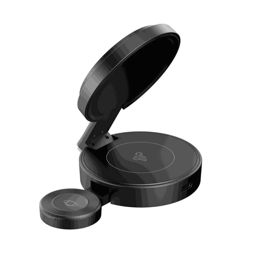 Estacion de Carga 3en1 Havit Plegable 15W Carga Rapida y Eficiente Auriculares 5W Diseño Premium y Compacto W3100