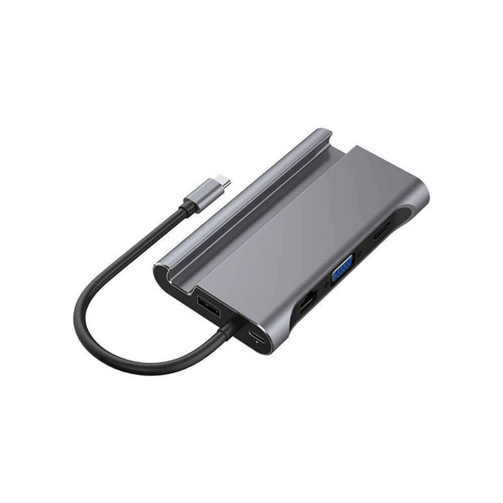Hub USB-C Havit  7en1 con Puertos Ethernet VGA HDMI USB-C 3x USB-A 3.1 HB4001