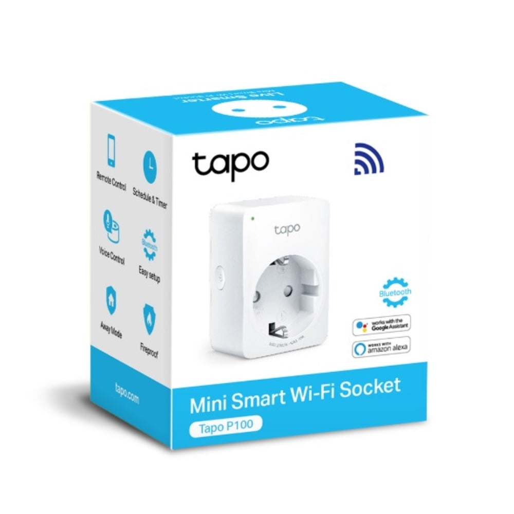 Mini Enchufe Tapo Inteligente Bluetooth WiFI Amazon Alexa Google Assitant Tapo P100(1-pack)(EU)